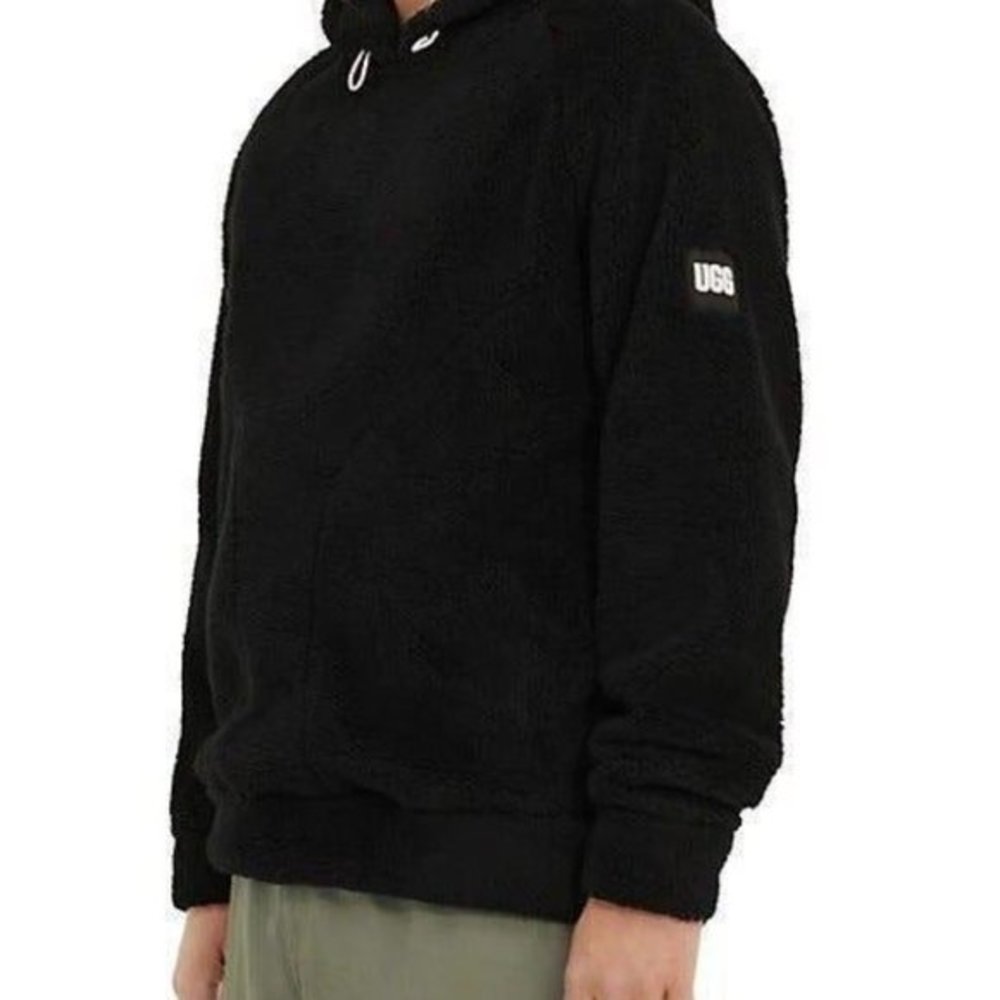 ugg- men- Dannen Sherpa Hoodie - size small- color tarr - Picture 2 of 6